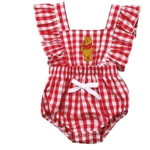Winnie the Pooh Dress first Birthday Romper Clothes Disney outfit smash cake